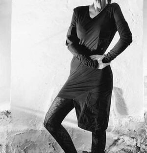 Army of Me Black Asymmetrical Long Sleeve Top